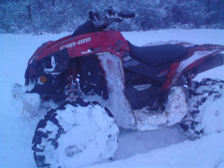 Polaris Can am Renegade - ude og lege i sneen med de nye dæk :b billede 10