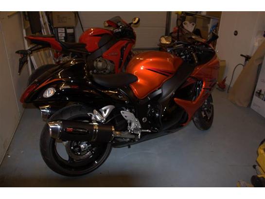 Suzuki Hayabusa gsxr1300 - Første billed lige efter montering af nye potter billede 1
