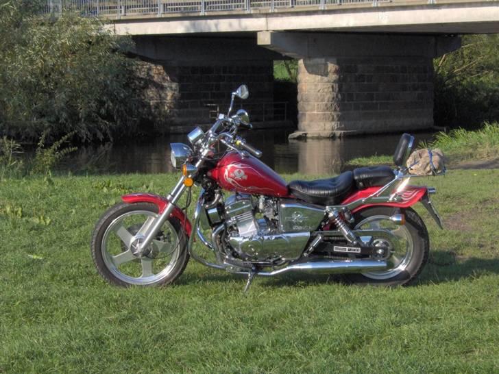 Regal Raptor DD250E-9 - En rød MC ser altid godt ud i det grønne. billede 5