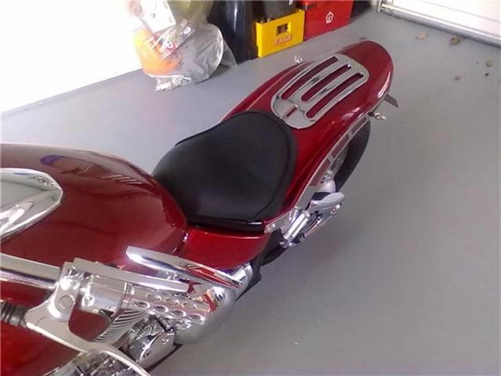 Yamaha XVS 650 (SOLGT) - så er den ved at vøre færdig, med alt det nye udstyr på billede 14