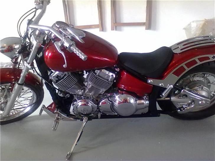 Yamaha XVS 650 (SOLGT) - så er den ved at vøre færdig, med alt det nye udstyr på billede 15