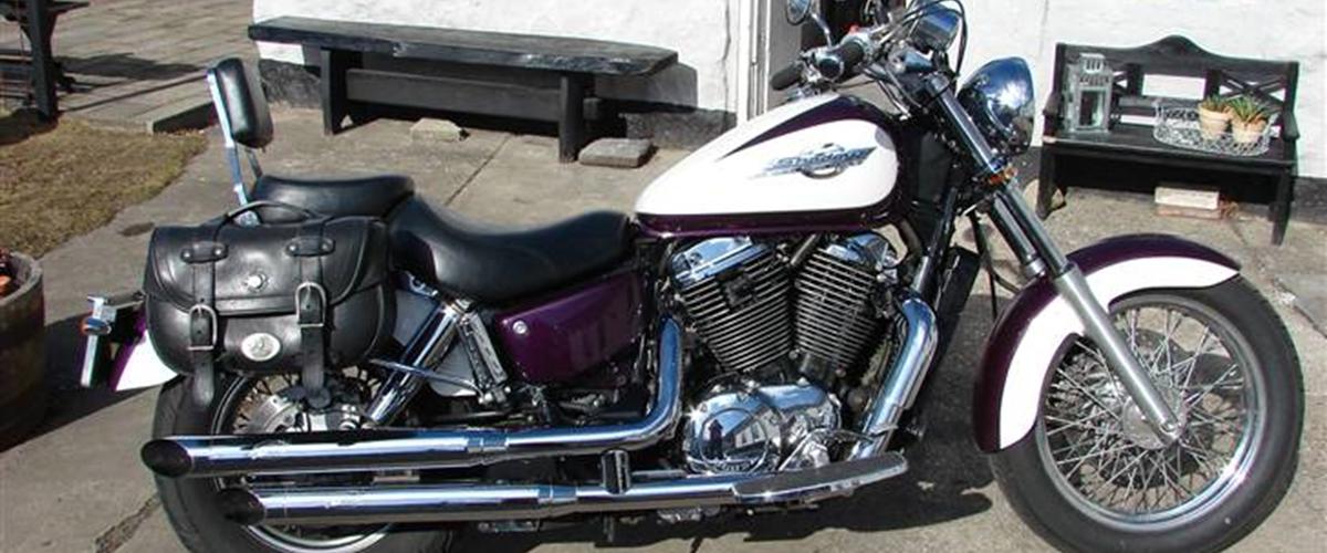 Batwing Windschild Für Honda Shadow VT 1100 C2 – Dunkel Getönt, 77 X 39 Cm, 4-Punkt-Befestigung