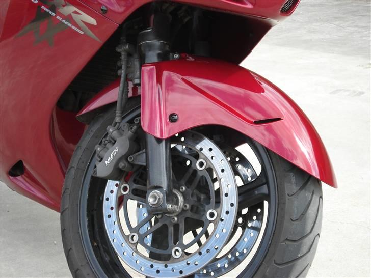 Honda cbr 1100 xx blackbird - gaffelben malet sorte  billede 3