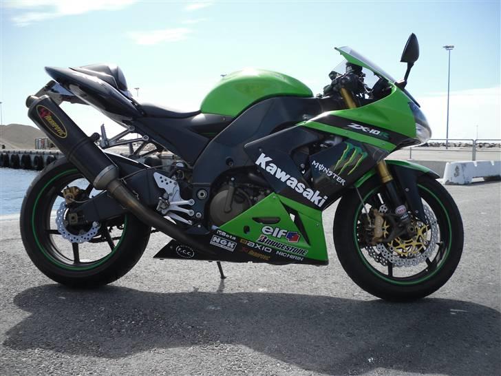 Kawasaki ZX10R Monster Energy - Den grønne Kawa farve har nu altid været nice billede 6