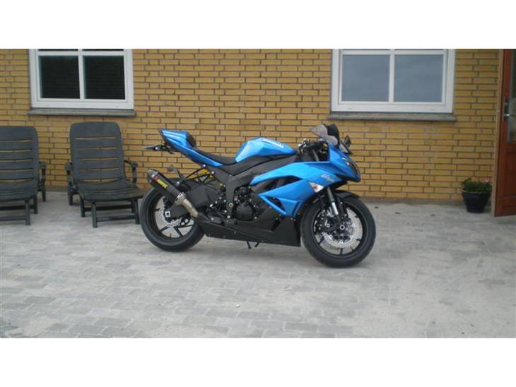 Kawasaki Zx6r "SOLGT" billede 1