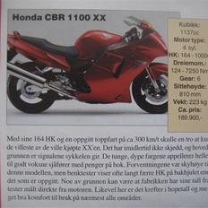 Honda Super Black Bird 1100xx