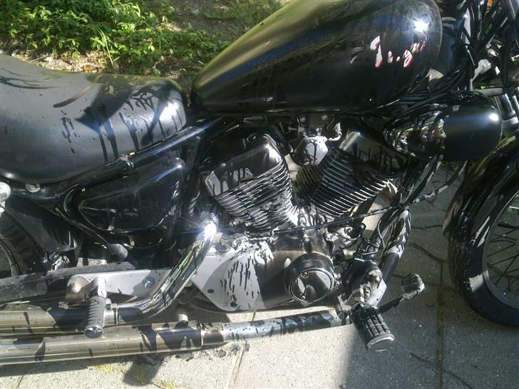 Yamaha xv - så der går nok lige nogle dage inden den kommer ud a køre igen billede 5