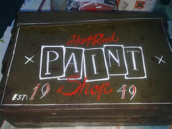 Jawa Perak 250  - Min maleræske til pensler og maling, under udarbejdning :) billede 15