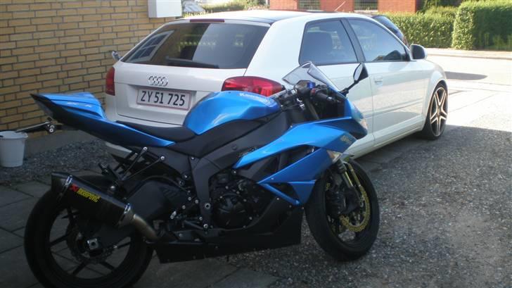 Kawasaki Zx6r "SOLGT" - Bilen i Baggrunden audi a3 årg. 2009 2,0 TDI :-) billede 18