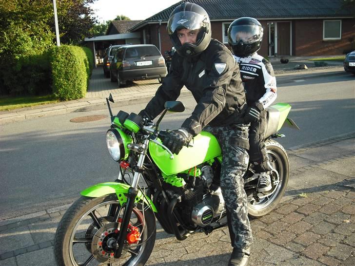 Kawasaki z 550 solgt - den gamle og sønnike på tur billede 7