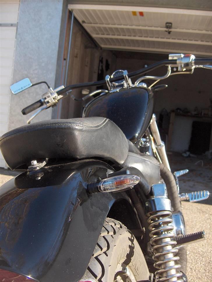 Suzuki (solgt) vs 1400 intruder - med det nye sorte flyer styr på godt en meter. billede 7