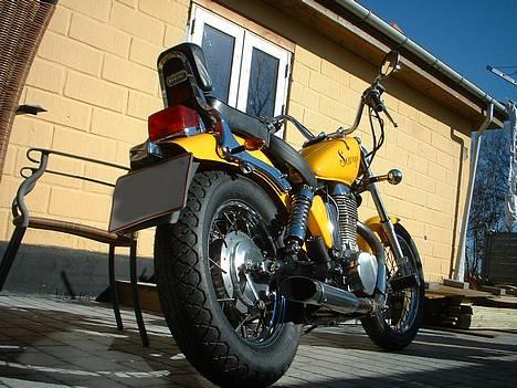 Suzuki Savage LS 650  - Nye hjul på for og bag.. billede 3
