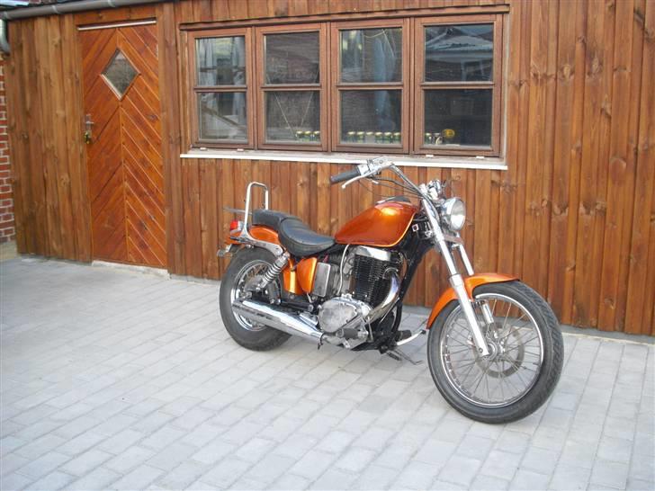 Suzuki LS 650 Savage - Lige færdig samlet og hevet ud af værkstedet for at se dagslys for første gang, stadig fuld af voks og fedtede fingre, mén, den er samlet igen :) billede 1