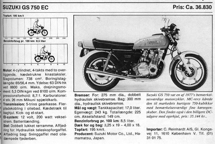 Suzuki GS 750 billede 7