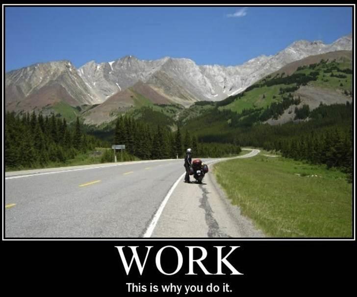 Honda CBR 1000F SC24 - Motivational poster! Har brugt alle mine penge på meget lange MC-rejser, hver gang chancen bød sig igennem årene! Lever og ånder for det og tænker ikke på andet! billede 16