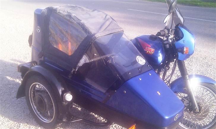 Jawa 350 Blue style "solgt" billede 6