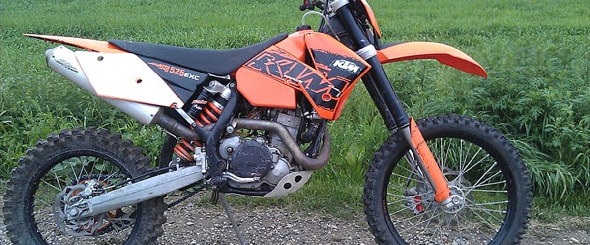 KTM EXC 525 2007 alt for fed cykel