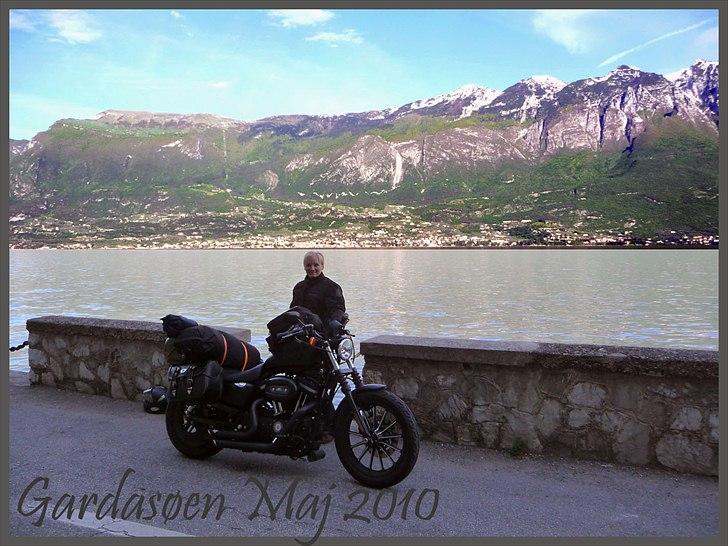 Harley Davidson 883 Iron - På vestsiden af Gardasøen som jeg nåede at køre hele vejen rundt om. billede 15