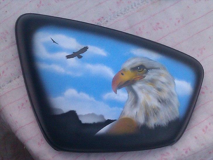 Yamaha Virago XV 1100 - Så fik jeg endelig malet det ene sideskjold ! billede 19