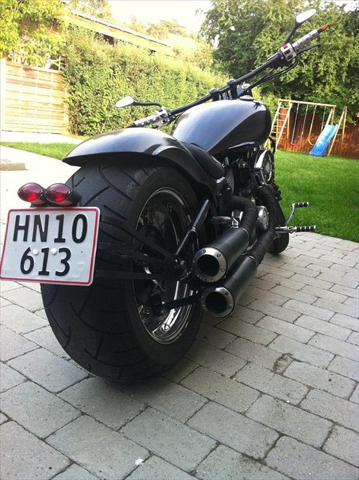 Yamaha XVS 650 - Lækker nummerpladeholder billede 2