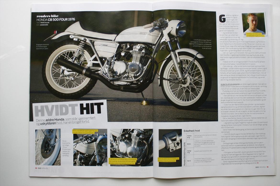 Honda cb 500 four (solgt) - Bike magasine 08-2011 billede 19