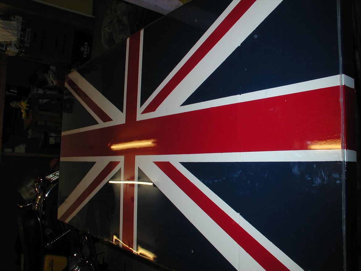 BSA B33 - Union jack malet på liften  billede 6