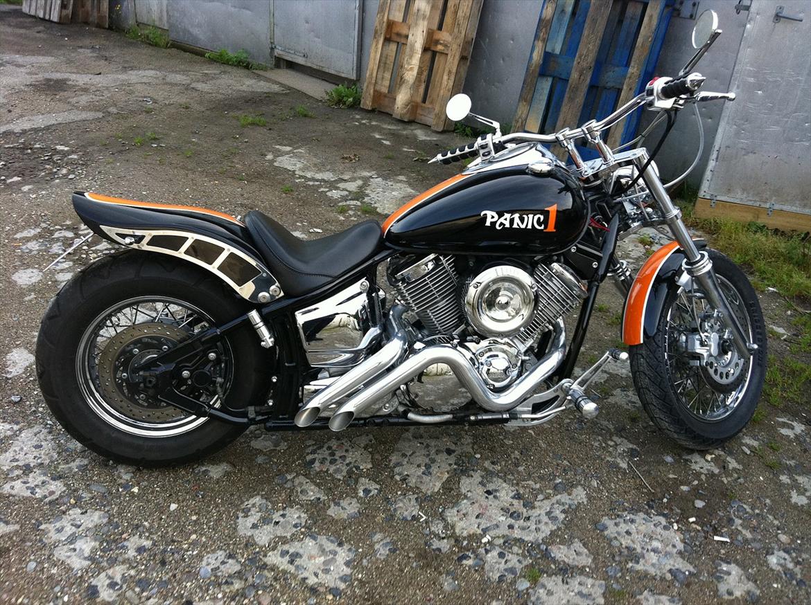 Yamaha XVS 1100 Drag Star - Den nye udstødning billede 5