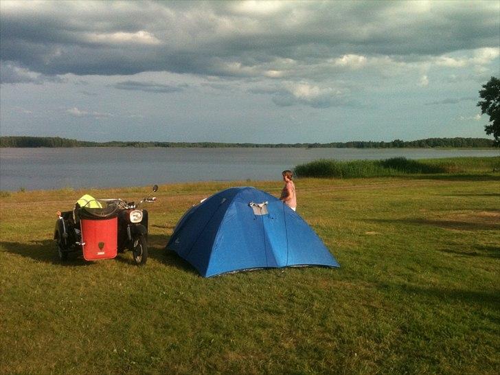 MZ ES 250/2 - Superelastik - Gysinge i sverige, nonstop Gøteborg til Stockholm m fuldoppakning til 1 uge  2 mand. billede 3