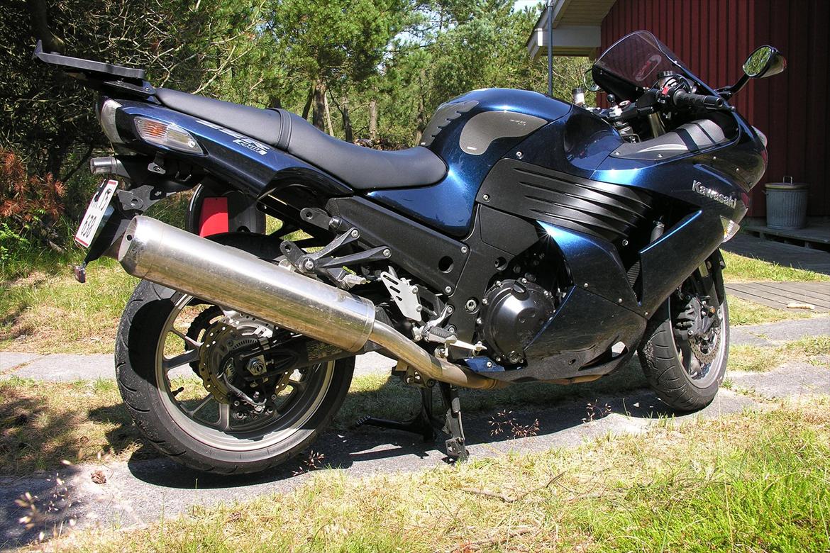 Kawasaki ZZR 1400 - fra ferie med original potter billede 1