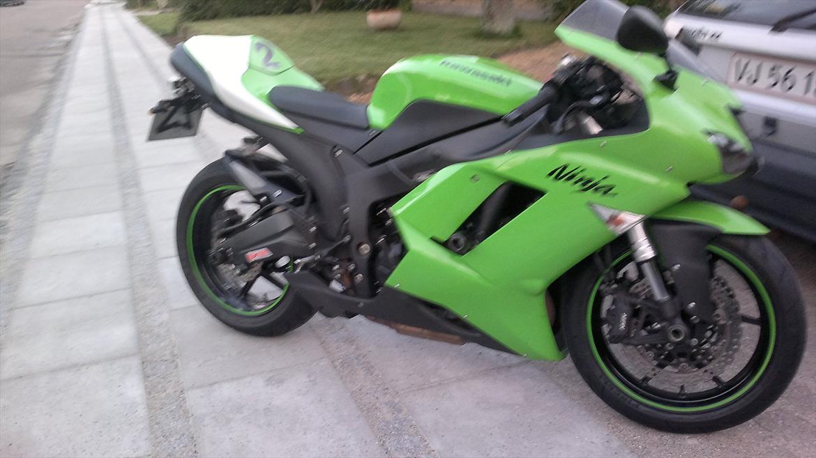 Kawasaki zx6r (SOLGT) billede 3
