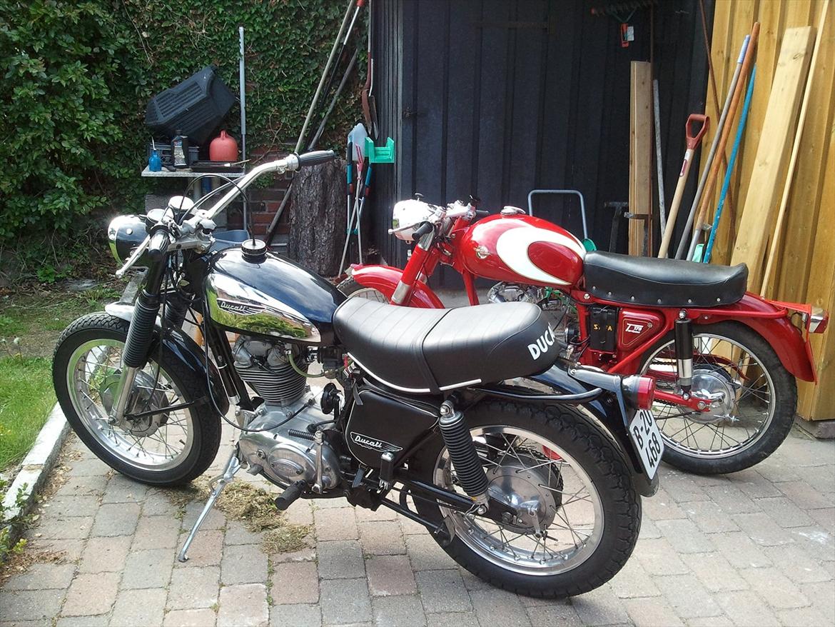 Ducati Scrambler 250 - Min 250 Scrambler foran min 175T billede 1