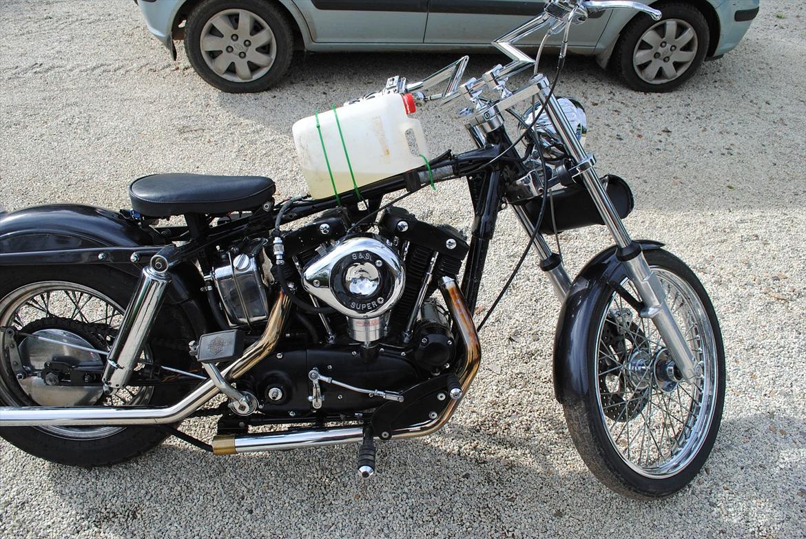 Harley Davidson sportster xl SOLGT - hvad gør man ikke for at komme ud og kører !! når der er huld i den orginale :( billede 20