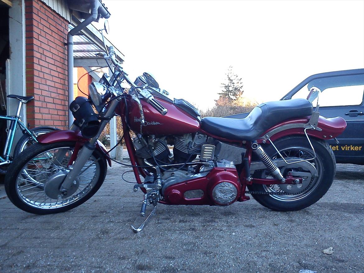 Harley Davidson Late Showel 1200ccm. - Før ombygningningen.  billede 2