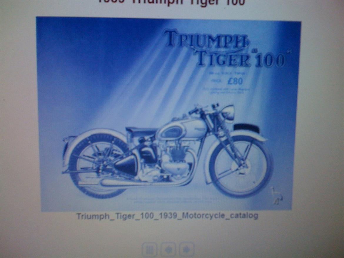 Triumph tiger 100 - orginal tiger 100 fra 1939 som min baby..... billede 9