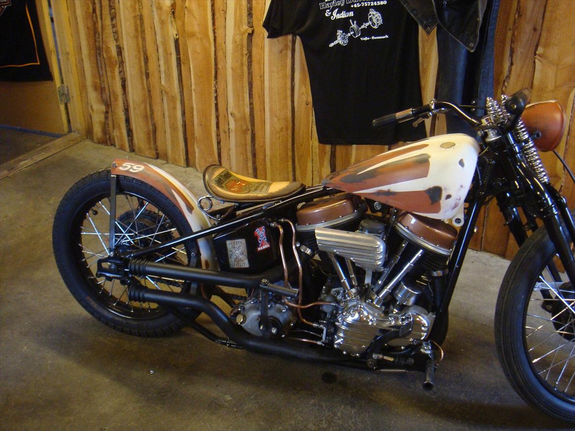 Harley Davidson PanHead Bobber - Monteret. billede 12