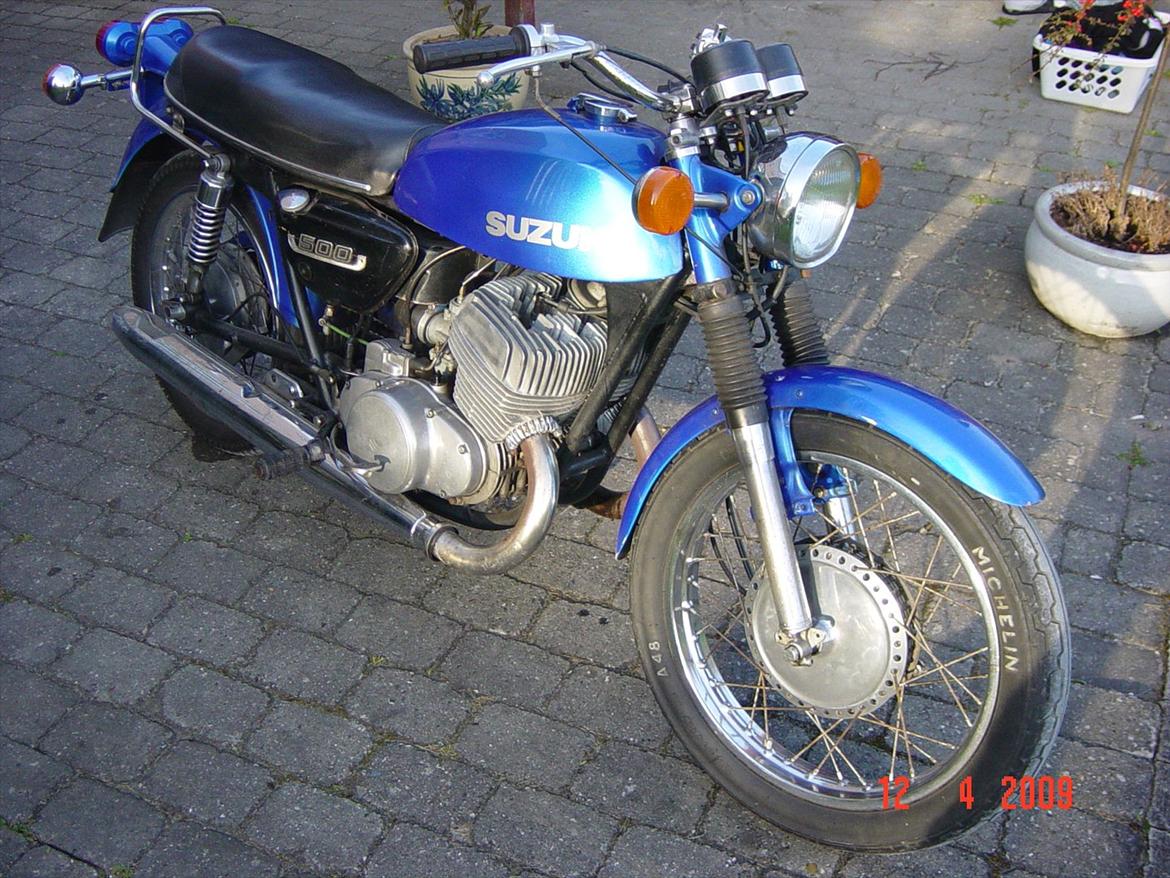 Suzuki T500 R Titan - Motorcyklen som den stod da den blev afhentet ved tidl. ejer. billede 16