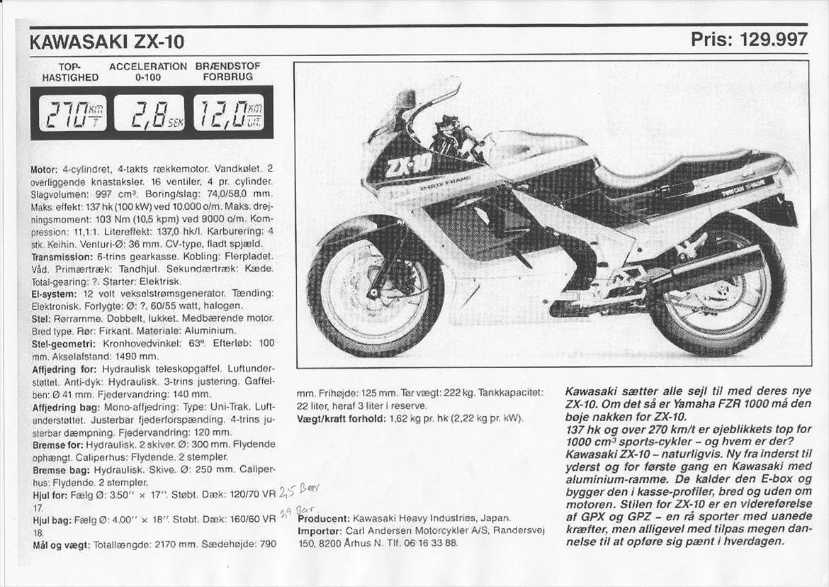 Kawasaki ZX-10 billede 1