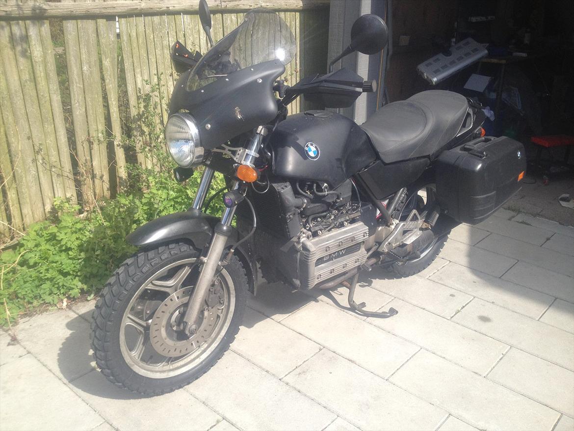 BMW K100 Scrambler - Nu med Heidenau K60 Scout og højt styr billede 1