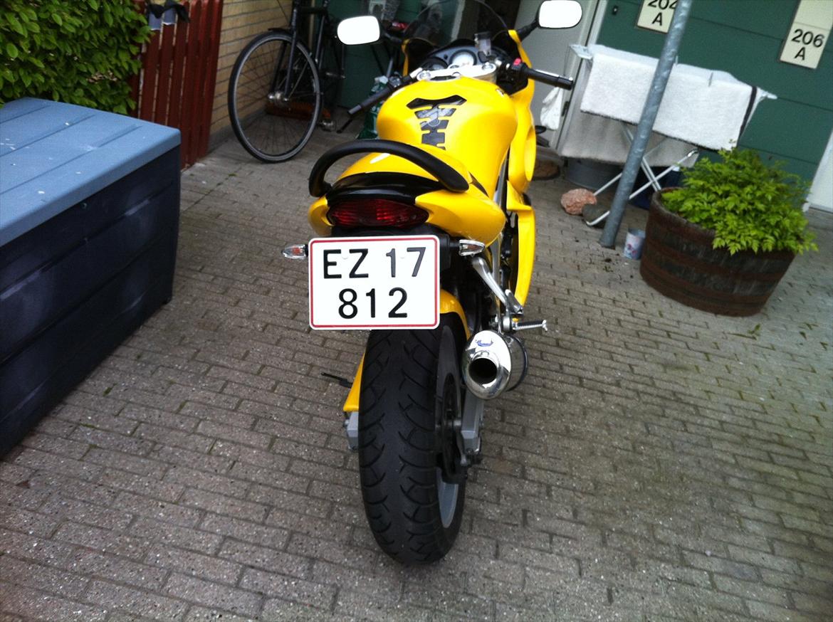 Suzuki SV 650 S - Så fik jeg fjernet den grimme "skolecykel" holder. syntes selv det er lidt pænere efter nr. plade er flyttet.  billede 13