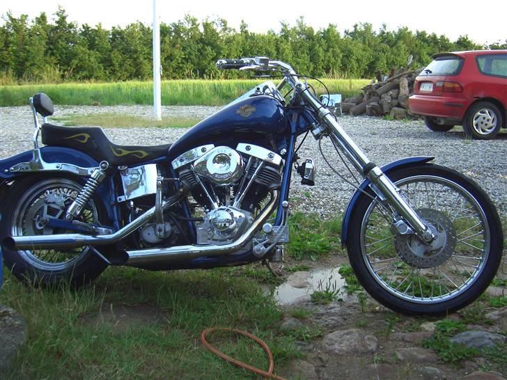 Harley Davidson Custom FX - Vinkel i broen er ændret 3", men skal have 3 - 4" mere før næste sæson billede 1