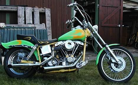 Harley Davidson Custom FX - Den blev, ikke uden grund, kaldt frøen før jeg købte/omlakkerede den billede 5
