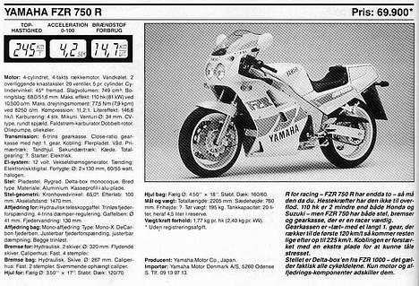 Yamaha FZR750R billede 3