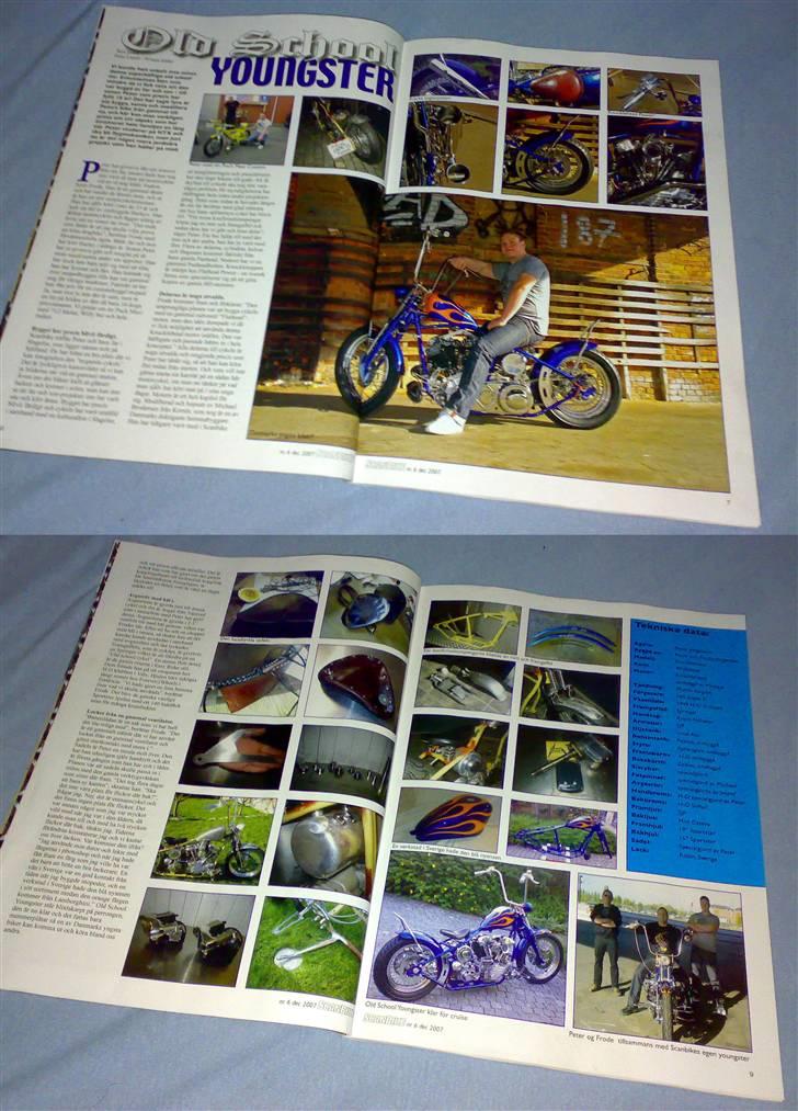 Harley Davidson Chopper (Solgt) - SCANBIKE, blad nr. 6 2007 - side 6-7, 8-9. Udgivet på svensk og dansk. billede 13
