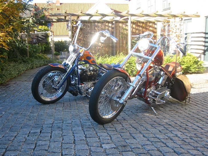Harley Davidson Chopper (Solgt) - På gårdtur med papa billede 14
