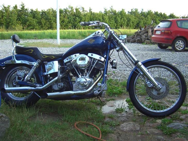 Harley Davidson Custom FX - Vinkel i broen er ændret 3", men skal have 3 - 4" mere før næste sæson billede 1