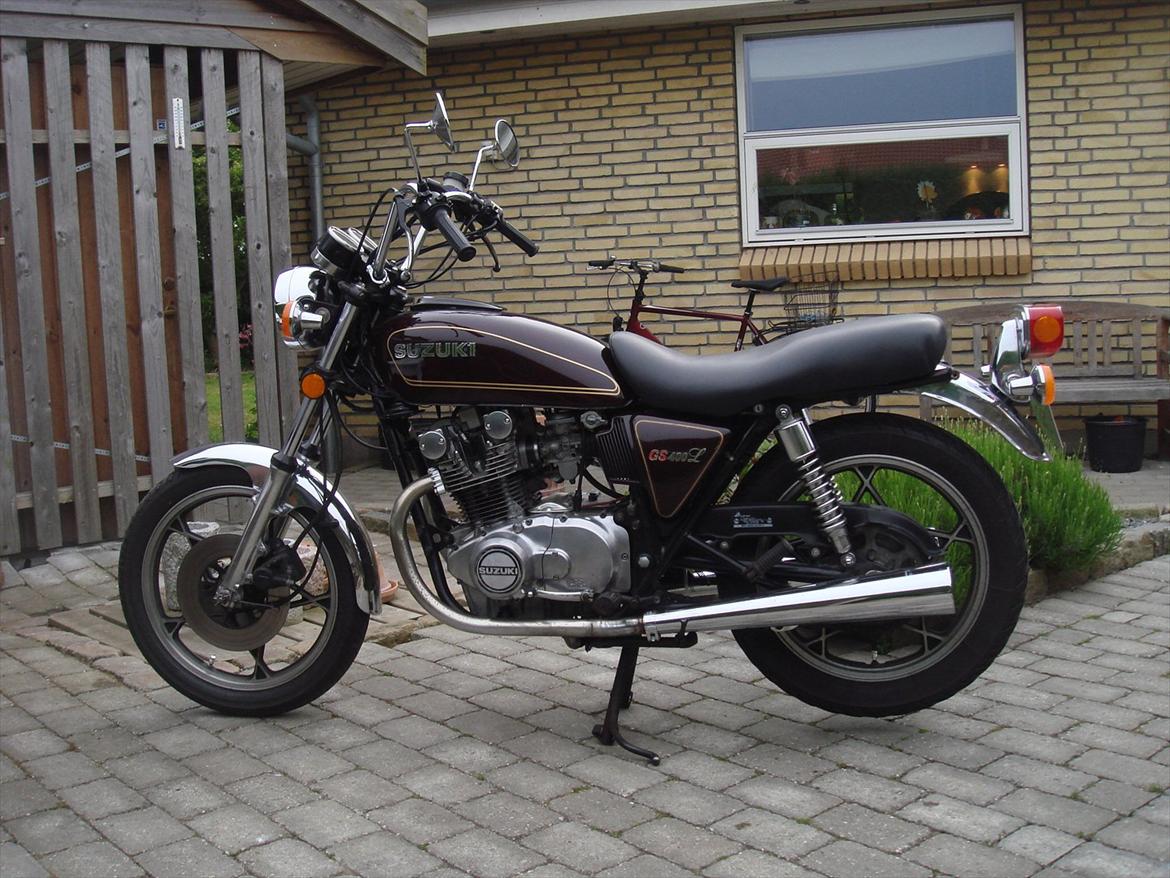 Suzuki gs 400l - det er min mc, selvom den er blevet slettet,fik synet den for 3 uger siden billede 2
