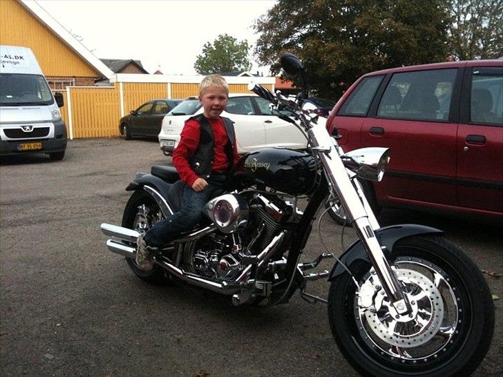 Lauge Jensen Great Dane - En stolt Sebastian på fars maskine. billede 4