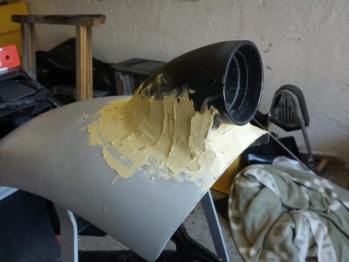 Kawasaki VN800 Classic - Original bagskærm med den gamle baglygte spartlet fast med kemisk metal billede 7