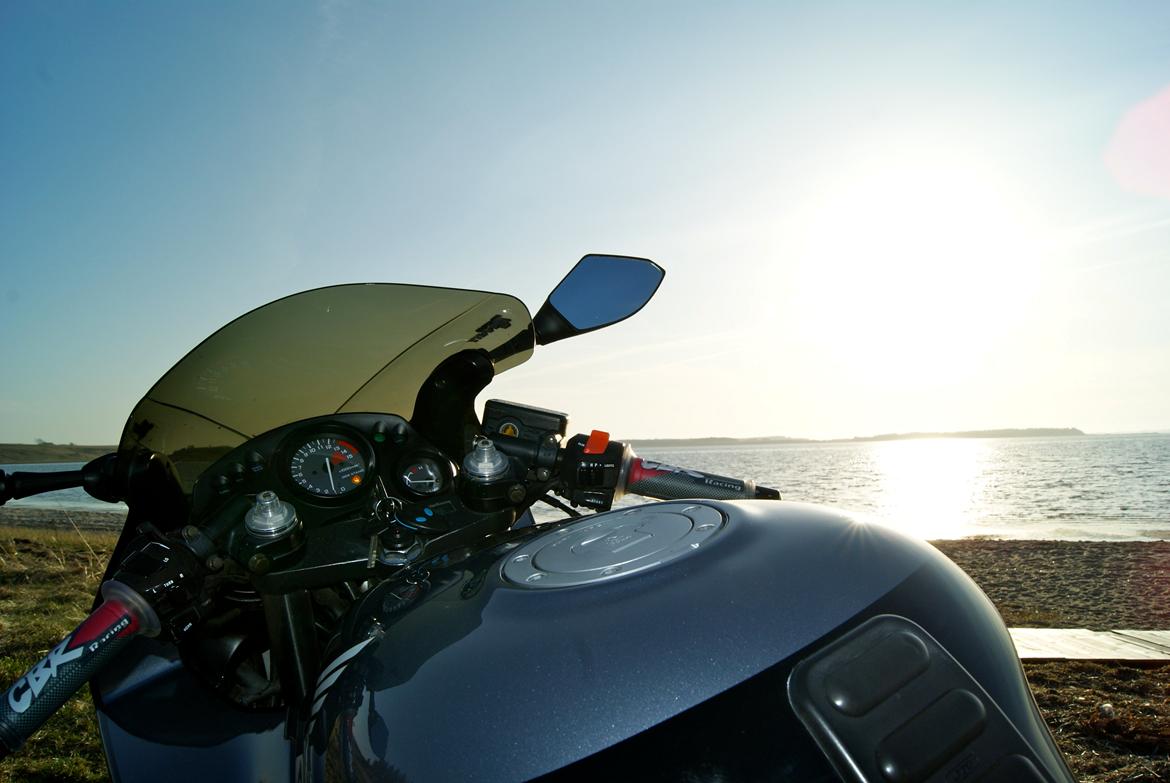 Honda CBR 600 F2  (GIV ET BUD) - Solnedgangen ved Harre Vig, i Salling.. billede 14