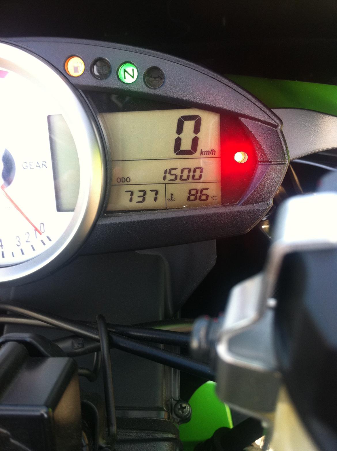 Kawasaki ZX6R - 1500km  så er motoren kørt til :-) billede 11